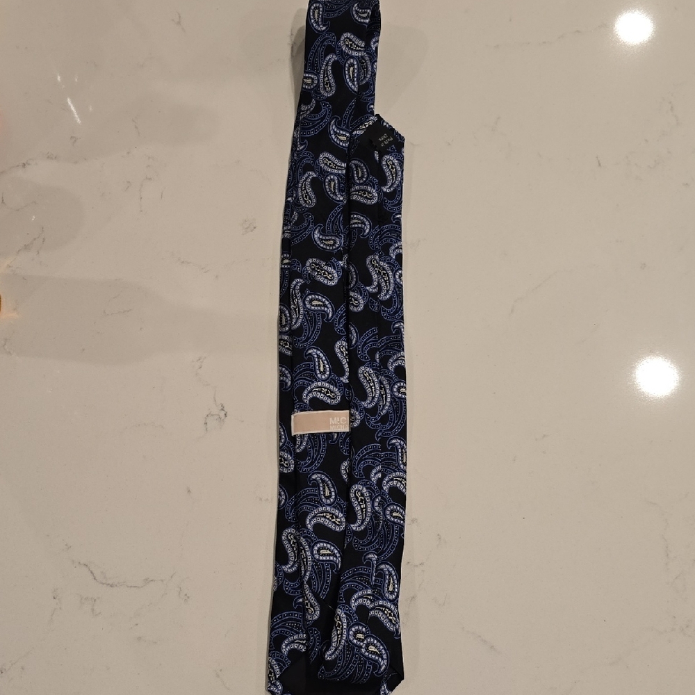 MICHAEL Michael Kors Blue and White Paisley Tie
